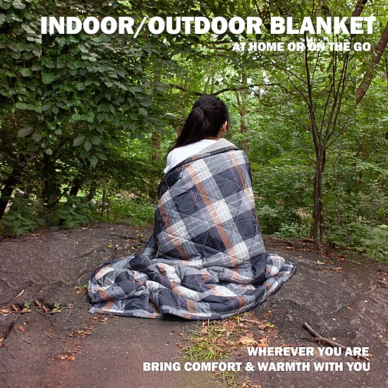 Coleman Indoor Outdoor Reversible Water Resistant Sherpa Reversible Midweight Throw