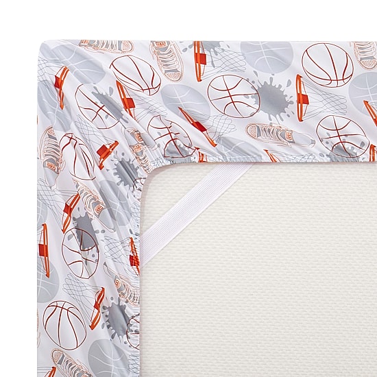 Sweet Home Collection™ Basketball Microfiber Wrinkle Resistant Kids Sheet Set