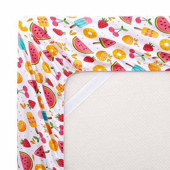 Sweet Home Collection™ Fruity Fun Microfiber Wrinkle Resistant Kids Sheet Set
