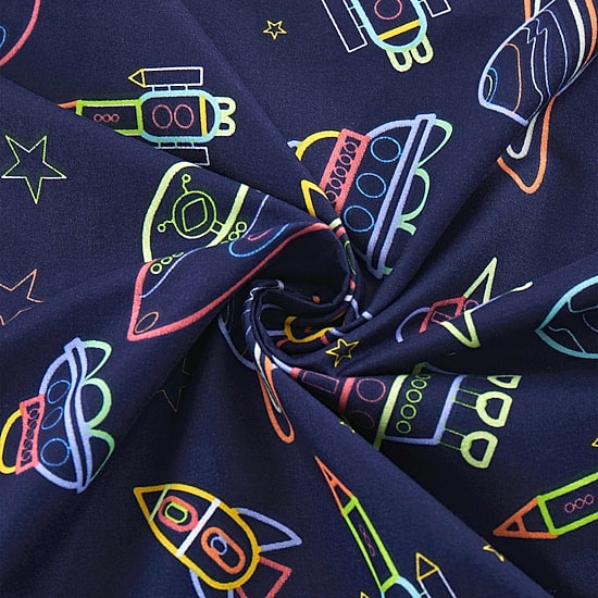Sweet Home Collection™ Neon Space Microfiber Wrinkle Resistant Kids Sheet Set