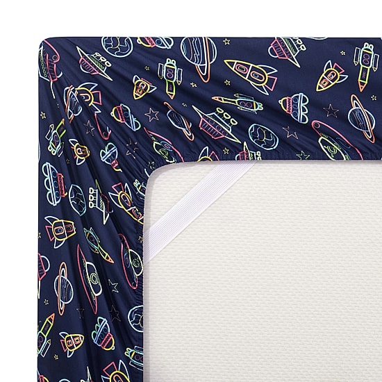 Sweet Home Collection™ Neon Space Microfiber Wrinkle Resistant Kids Sheet Set
