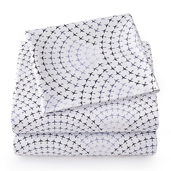 Sweet Home Collection™ Airplanes Microfiber Wrinkle Resistant Kids Sheet Set