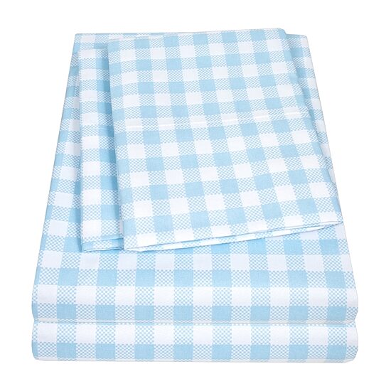 Sweet Home Collection™ Gingham Microfiber Wrinkle Resistant Kids Sheet Set