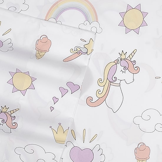 Sweet Home Collection™ Magical Unicorn Microfiber Wrinkle Resistant Kids Sheet Set