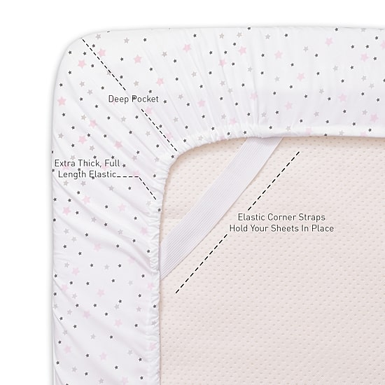 Sweet Home Collection™ Stars Microfiber Wrinkle Resistant Kids Sheet Set
