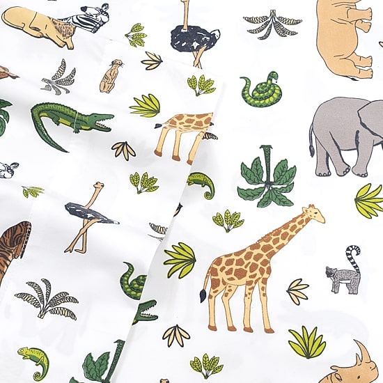 Sweet Home Collection™ Wild Animals Wrinkle Resistant Kids Sheet Set