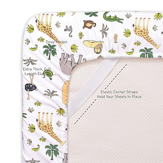 Sweet Home Collection™ Wild Animals Wrinkle Resistant Kids Sheet Set