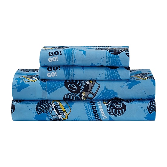 Sweet Home Collection™ Monster Truck Printed Kids Bedding Set Includes Sheet Set