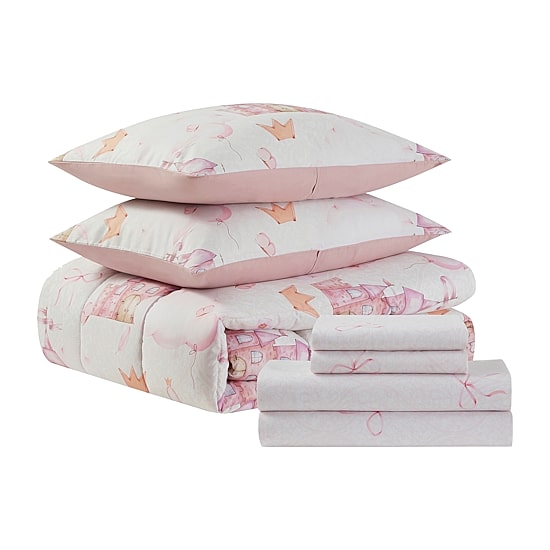 Sweet Home Collection™ Fairytale Princess Printed Kids Bedding Set includes Sheet Set