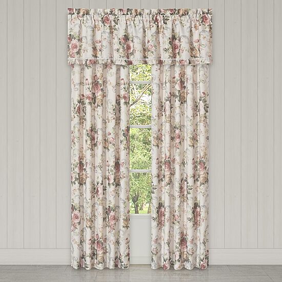 Royal Court Chablis Rod Pocket Light-Filtering Set of 2 Curtain Panel