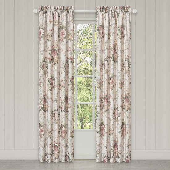 Royal Court Chablis Rod Pocket Light-Filtering Set of 2 Curtain Panel