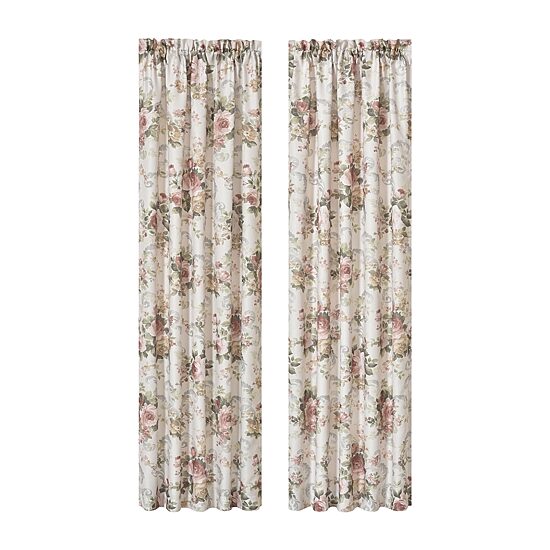 Royal Court Chablis Rod Pocket Light-Filtering Set of 2 Curtain Panel