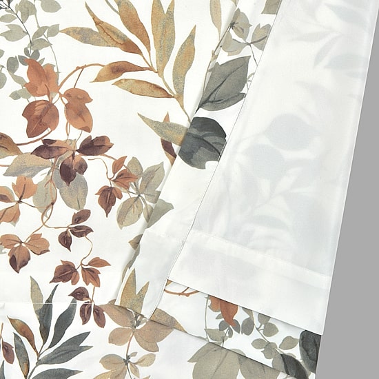 Royal Court Evergreen Rod Pocket Light-Filtering Set of 2 Curtain Panel