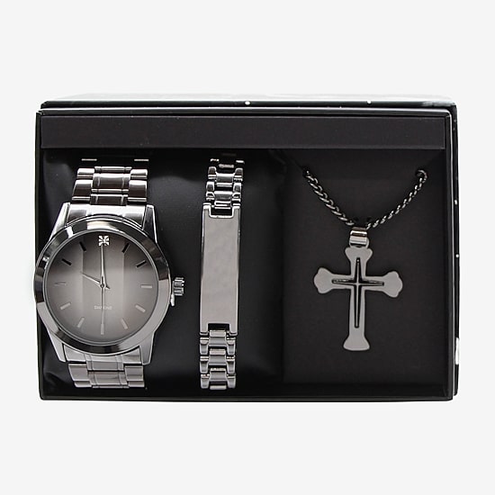 Mens Black 3-pc. Watch Boxed Set Mac7151jc