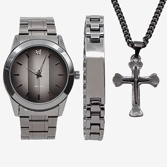 Mens Black 3-pc. Watch Boxed Set Mac7151jc