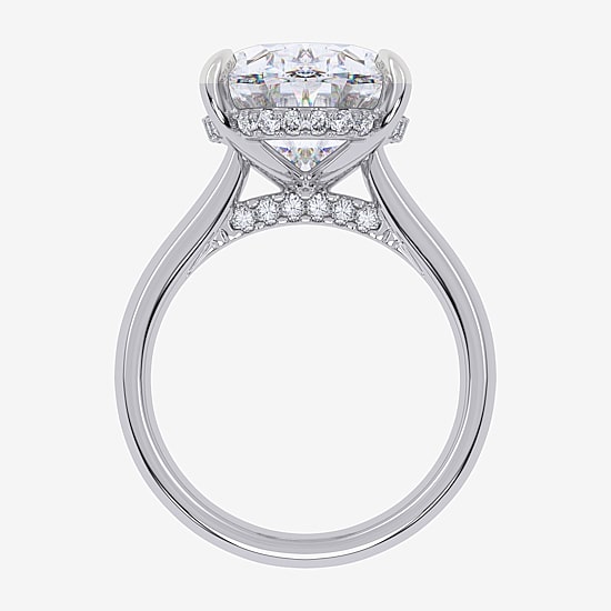 Signature By Modern Bride (G/Vs2-Si1) Womens 8 1/4 Ct. T.W. Lab Grown White Diamond 14K Gold Oval Solitaire Engagement Ring
