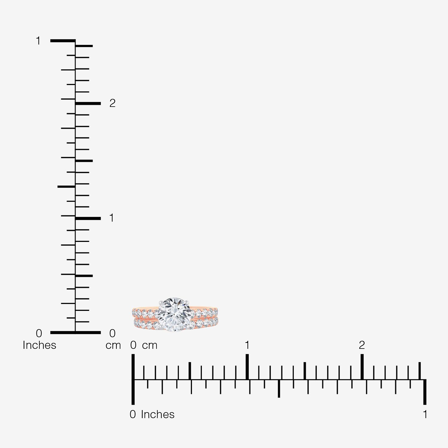 (G-H / Si1-Si2) Womens 4 CT. T.W. Lab Grown White Diamond 14K Gold Round Side Stone Bridal Set