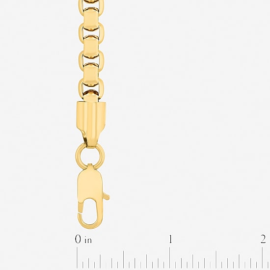 Mens Stainless Steel Solid 8 1/2 Inch Link Bracelet