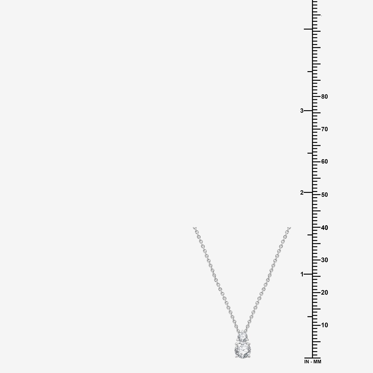 (G, Si1-Si2) Womens 1/2 CT. T.W. Lab Grown White Diamond Sterling Silver 18 Inch Pendant Necklace