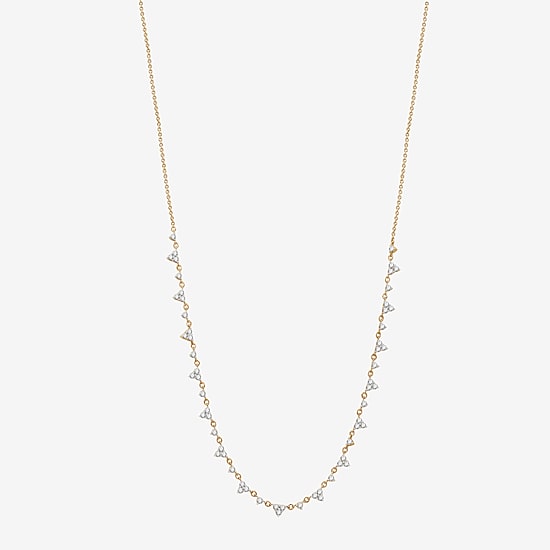 (G, Si1-Si2) Womens 2 CT. T.W. Lab Grown White Diamond 14K Gold Over Silver 18 Inch Pendant Necklace