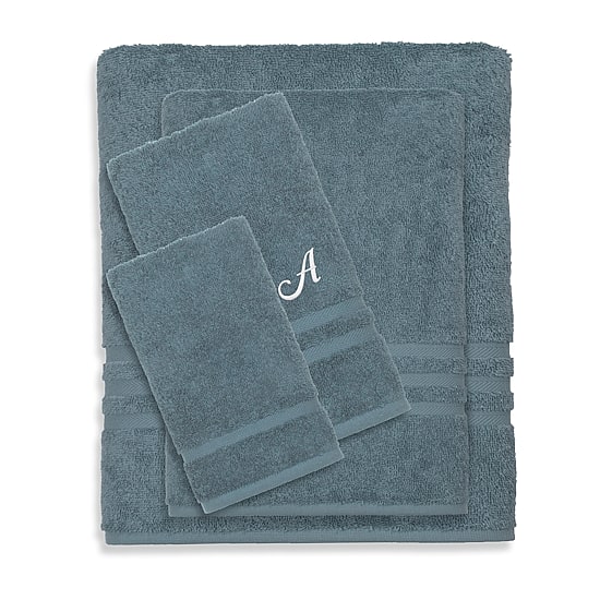 Linum Home Textiles Denzi Monogram Towel Collection 4-pc. Bath Towel Set