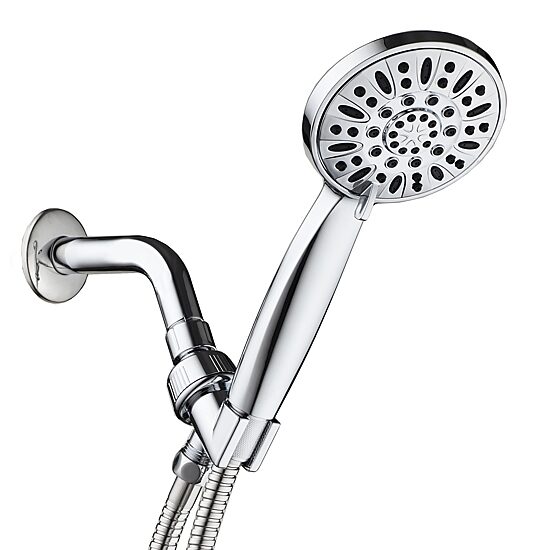 AquaDance® 6-Setting 4” Chrome Face Hand Held Shower Head