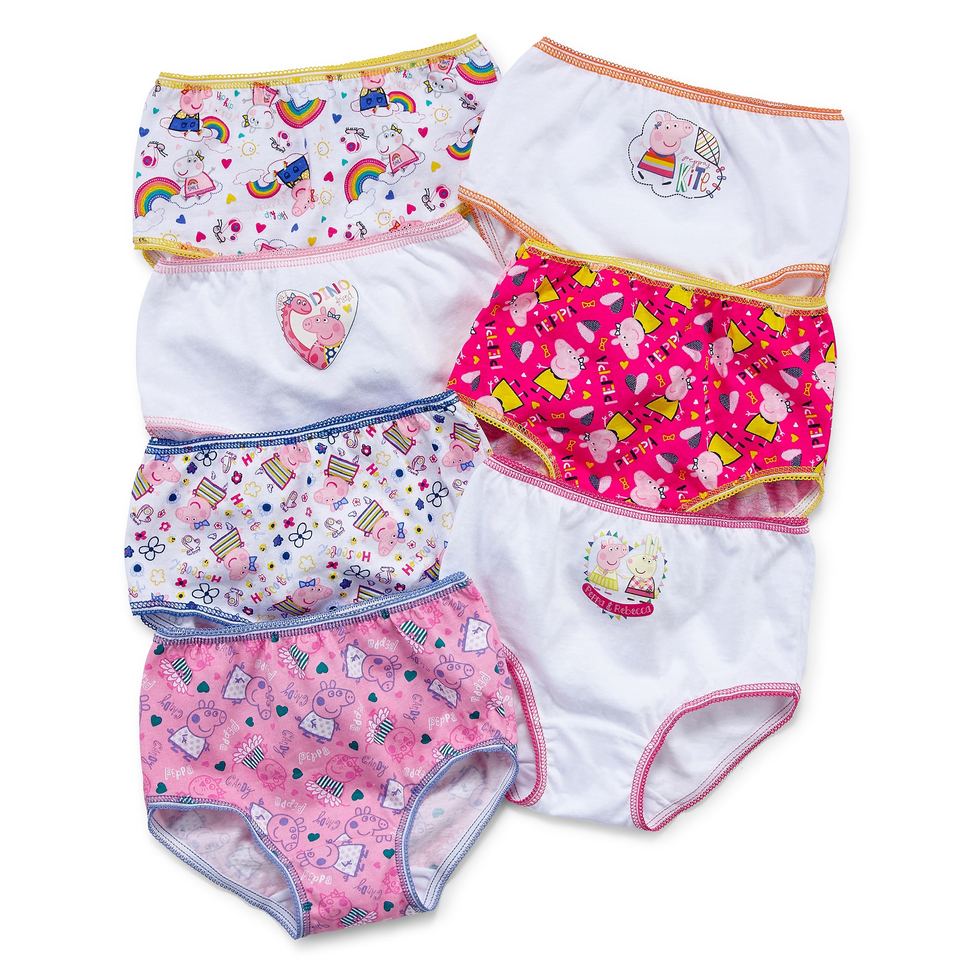 Toddler Girls Peppa Pig 7pk Briefs Toddler Girls Peppa Pig 7 Pack Brief Panty Tgup6022