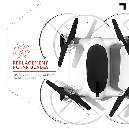 Sharper Image Toy 7" Fly+Drive Drone Remote Control Dual-Function Vehicle
