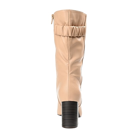 Journee Collection Womens Jc Wilo-Wc Wide Calf Stacked Heel Riding Boots