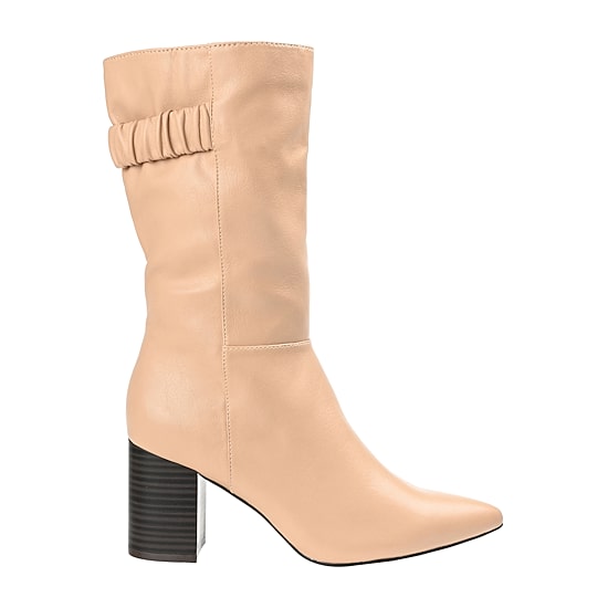 Journee Collection Womens Jc Wilo-Wc Wide Calf Stacked Heel Riding Boots