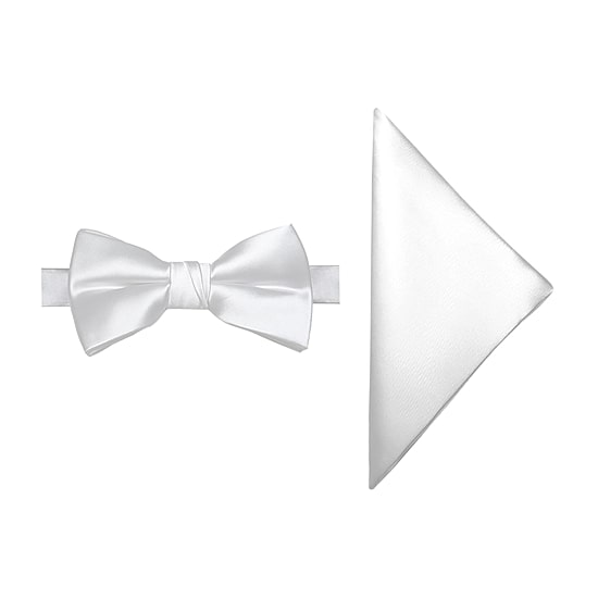J. Ferrar Solid Bow Tie Set