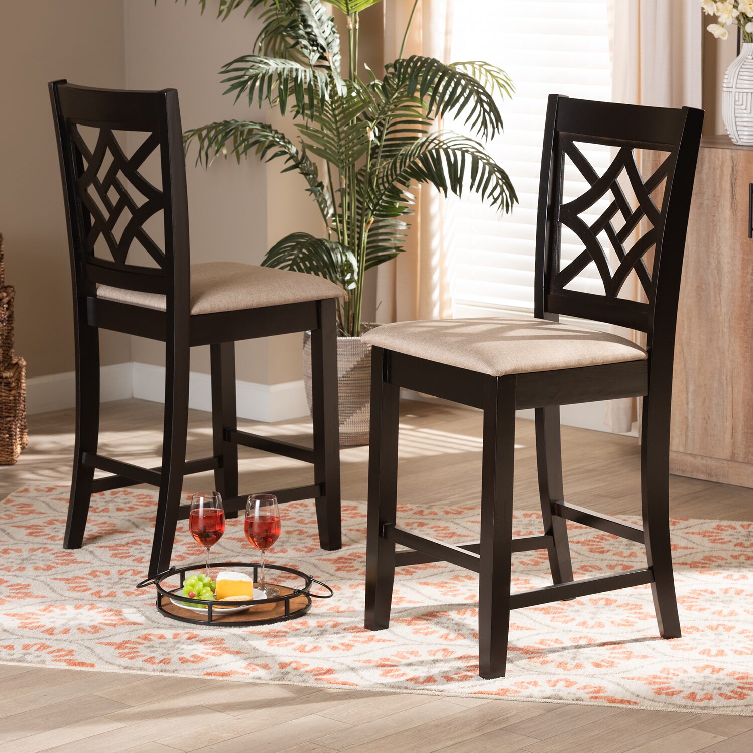 Nicolette Kitchen Collection 2-pc. Counter Height Bar Stool