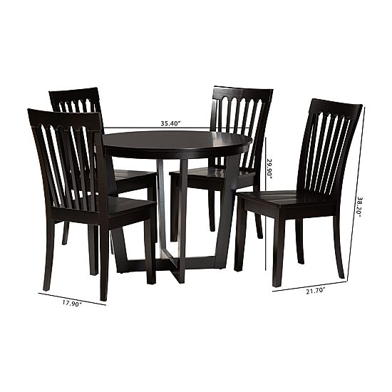 Sasa Dining Room Collection 5-pc. Round Dining Set