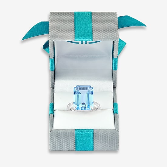 Effy Final Call  Womens Genuine Gemstone & Genuine White Sapphire Sterling Silver Cocktail Ring