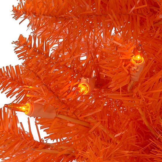 Kurt Adler 3 Foot Pre-Lit Slim Orange Tree