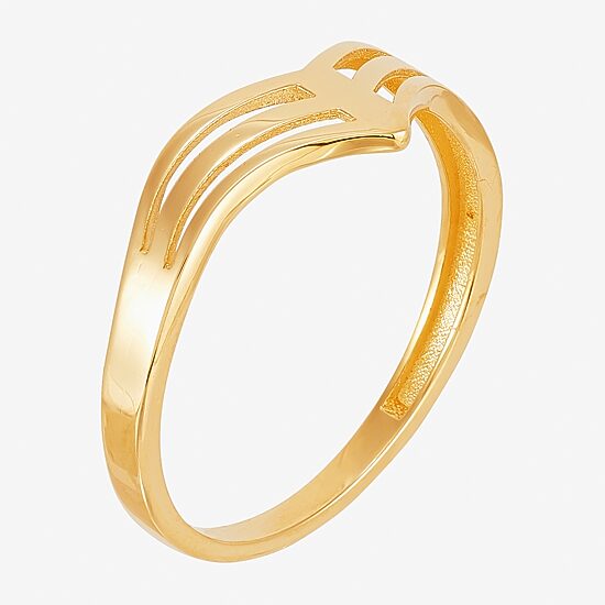 Womens 14K Gold Round Band