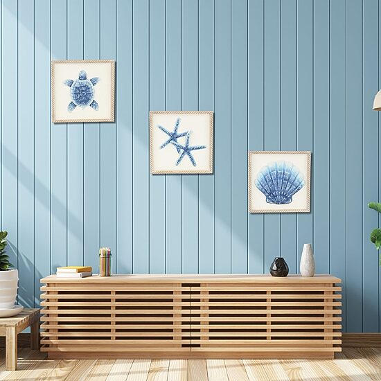 Cheungs Coralia Sea Shell Wood Wall Art