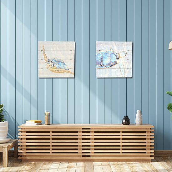 Cheungs Coralia Sea Turtle Wood Wall Art