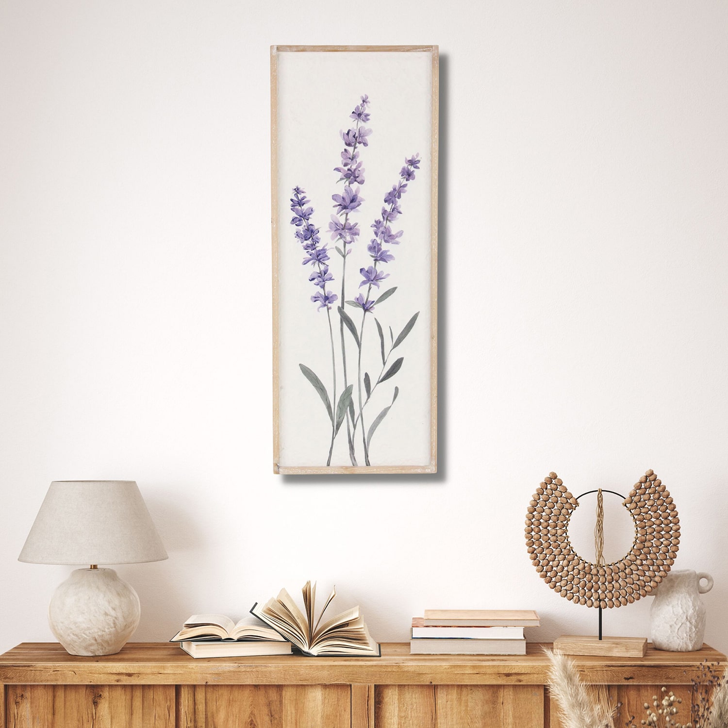 Cheungs Lyulia Lavender Bouquet Right Wood Wall Art
