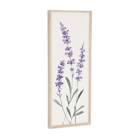 Cheungs Lyulia Lavender Bouquet Left Wood Wall Art