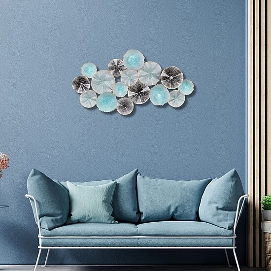 Cheungs Coastal Flower Burst Metal Wall Art