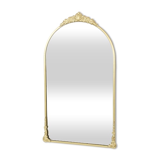 Cheungs Everlaine Modern Victorian Gold Wall Mount Wall Mirror