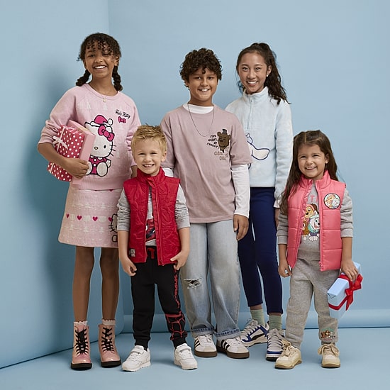 Little & Big Kid Girls Round Neck Long Sleeve Hello Kitty Pullover Sweater