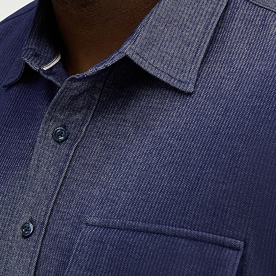 Haggar Mens Long Sleeve Regular Fit Big and Tall Button-Down Shirt