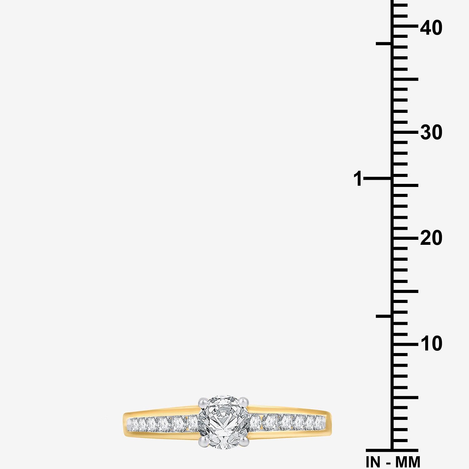 (H-I/I1) Womens 1 CT. T.W. Lab Grown White Diamond 14K Gold Over Silver Side Stone Bridal Set