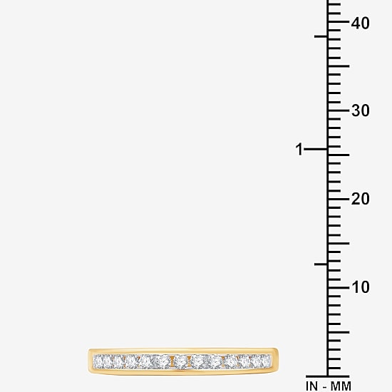 (H-I/I1) Womens 1 CT. T.W. Lab Grown White Diamond 14K Gold Over Silver Side Stone Bridal Set