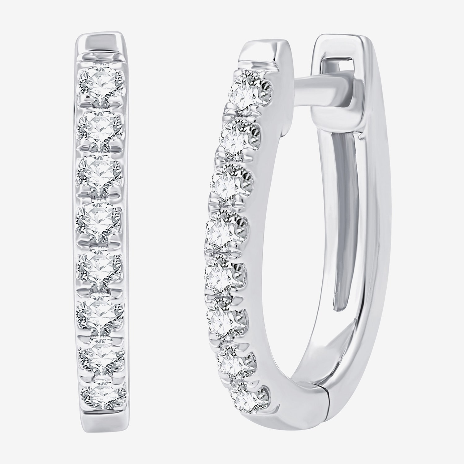 (G, Si1-Si2) Womens 1 CT. T.W. Lab Grown White Diamond 14K Gold Over Silver Sterling Silver 3 Pair Earring Set