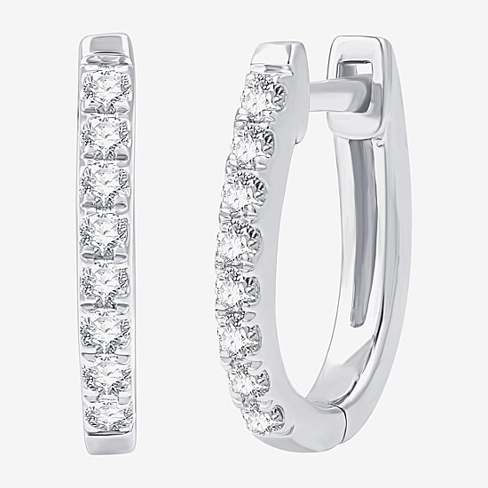 (G, Si1-Si2) Womens 1 CT. T.W. Lab Grown White Diamond 14K Gold Over Silver Sterling Silver 3 Pair Earring Set