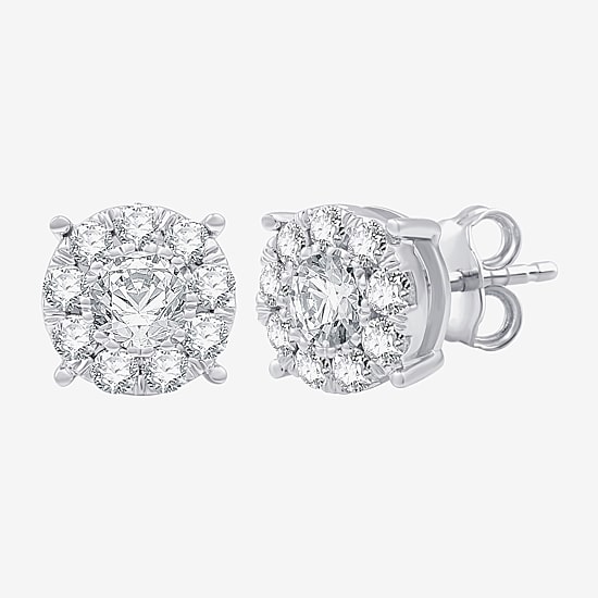 (G, Si1-Si2) Womens 2 CT. T.W. Lab Grown White Diamond Sterling Silver Round 2-pc. Jewelry Set