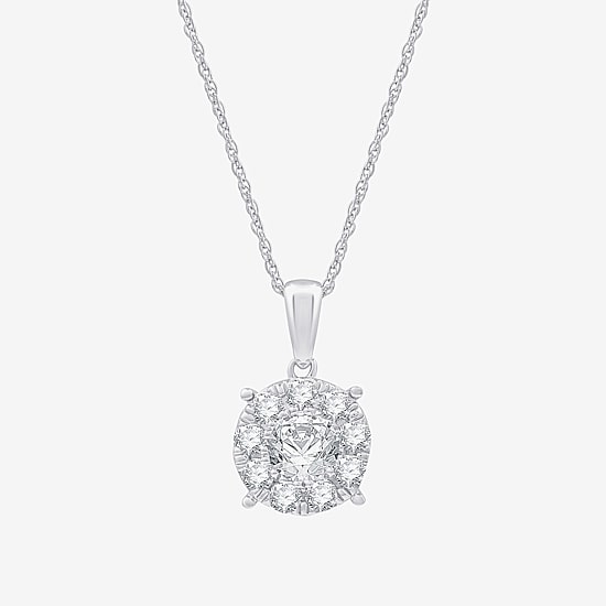 (G, Si1-Si2) Womens 2 CT. T.W. Lab Grown White Diamond Sterling Silver Round 2-pc. Jewelry Set